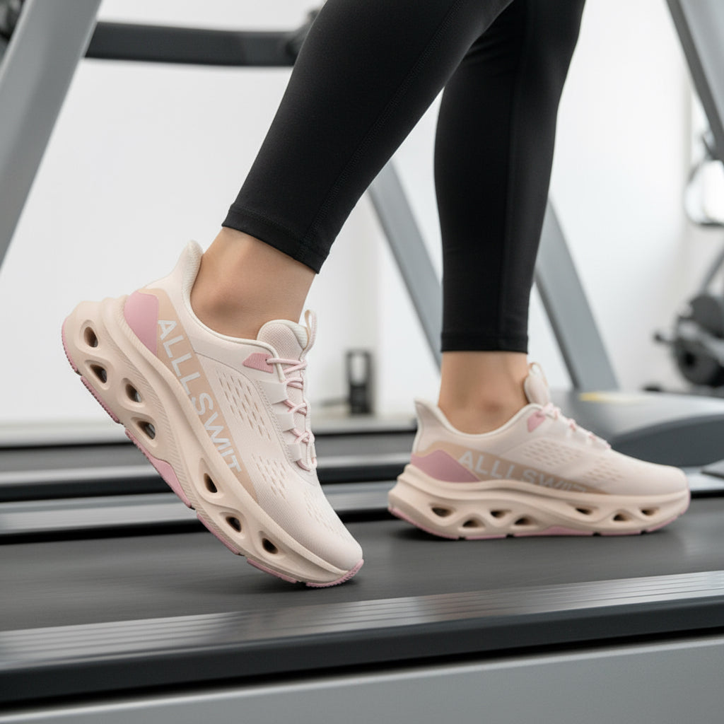 ALLSWIFIT Women'S Slip on Walking Shoes Hands Free Non Slip Comfort Workout Gym Athletic Casual Breathable Running Tennis Moveslide Fashion Sneakers