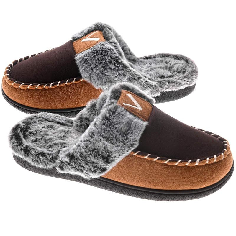 VONMAY Women'S Cozy Warm Slippers, Casual Active Moccasin House Shoes with Fuzzy Lining, Indoor Outdoor Flipflop Winter Scuff Slides for All-Season