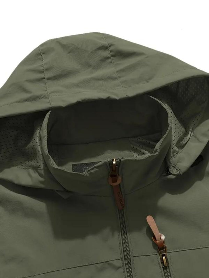 Men'S Solid Pocket Zipper Hooded Vest Waistcoats, Regular Fit Casual Sleeveless Jacket Outerwear for Spring & Fall, Men'S Clothes for Outdoor Activities