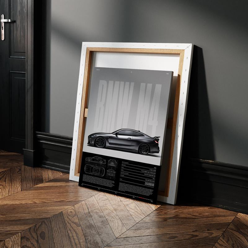 BMW M4 Competition Poster | Car Poster | Super Car | Home Decor | Wall Decor