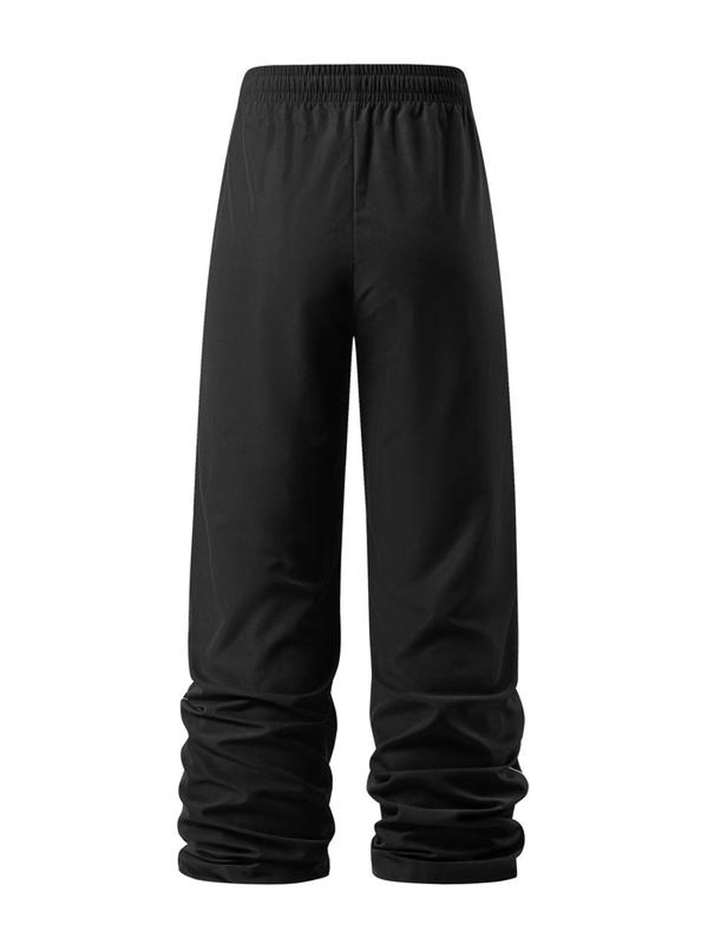 Men'S Solid Color Striped Trim Drawstring Waist Pants, Regular Fit Casual Comfy Breathable Jogger Pants for Gym Workout Running, Men'S Bottoms for Summer