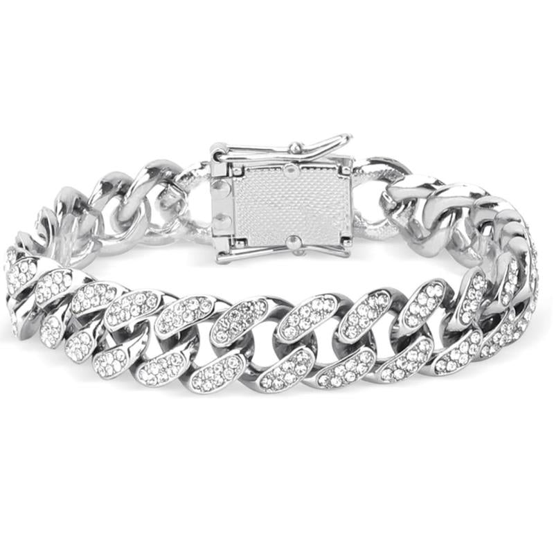 Cuban Link Chain for Men Women,Hip Hop Decoration,Iced Out Chain,Fashion Decoration