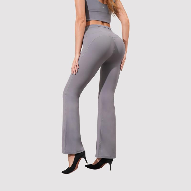 Ladies' Bootcut Sports Pants, Comfortable Fit, Tummy Control Waist, Fashionable & Functional Pockets, Casual Chic Womenswear
