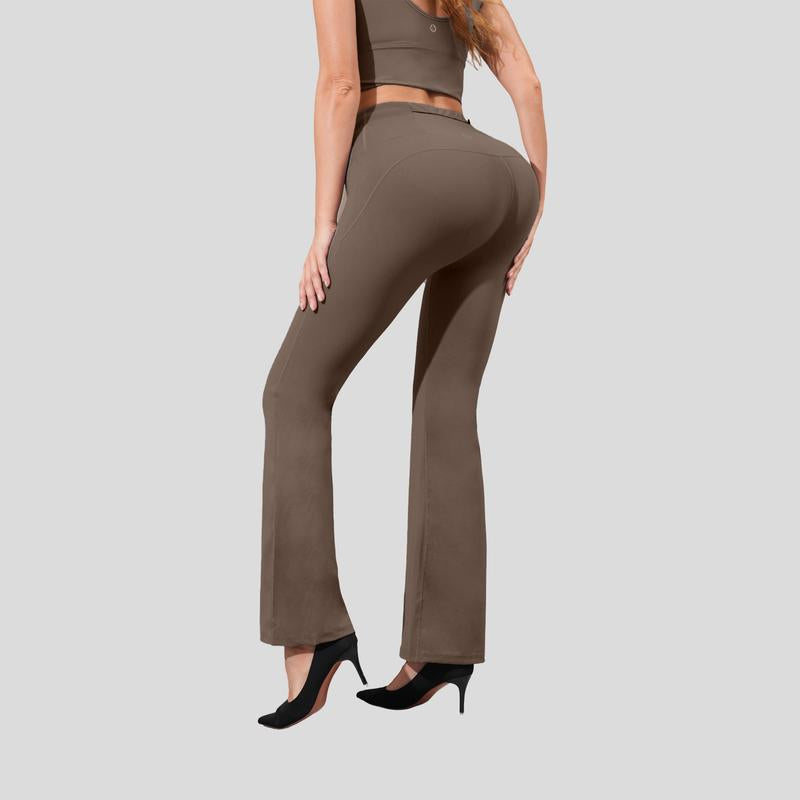 Ladies' Bootcut Sports Pants, Comfortable Fit, Tummy Control Waist, Fashionable & Functional Pockets, Casual Chic Womenswear