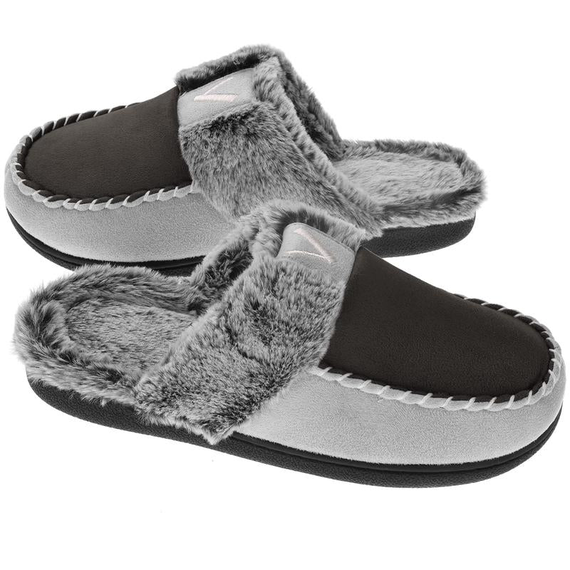 VONMAY Women'S Cozy Warm Slippers, Casual Active Moccasin House Shoes with Fuzzy Lining, Indoor Outdoor Flipflop Winter Scuff Slides for All-Season