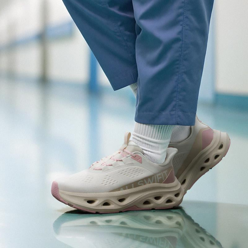 ALLSWIFIT Women'S Slip on Walking Shoes Hands Free Non Slip Comfort Workout Gym Athletic Casual Breathable Running Tennis Moveslide Fashion Sneakers